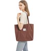 Women's Fabric Bags Tote Bag Plain Shoulder Bag Lightweight Large