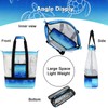 Bluboon Mesh Beach Bag with Cooler Sections Pool Bag for