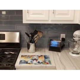 Caroline's Treasures DAC6274LCB Komondor The Chef Glass Cutting Board Decorative Tempered Glass Kitchen Cutting and Serving Board Large Size Chopping Board