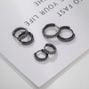 Silver Hoop Earrings for Women，925 Sterling Silver Hoop Earrings with