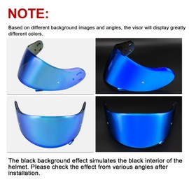 PSLER Helmet Visor for Neotec 2- Tinted Visor for Shoei Neotec 2 CNS-3 Motorbike UV Protection Face Shield Replacement Accessories(Deep Blue)