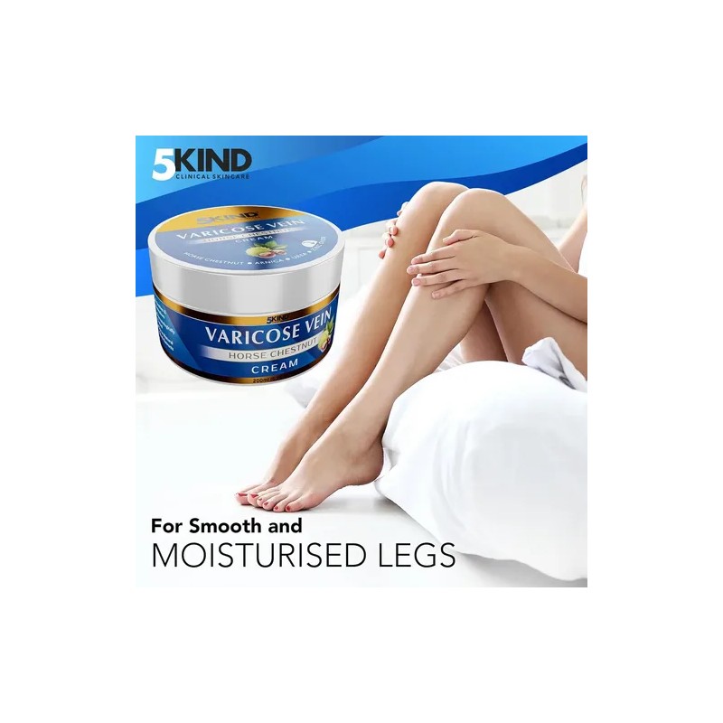 5kind - Crema Profesional Para Venas Varicosas, 6.76 Onzas L