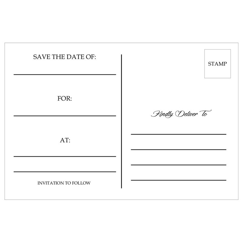 Red Roses Wedding Save The Date Postcards - 6in. X