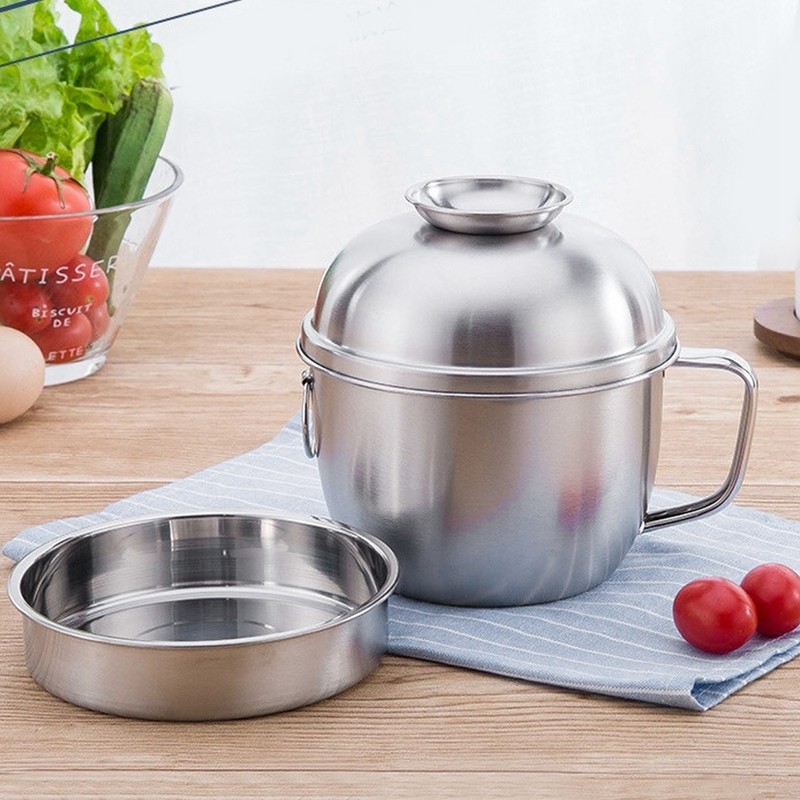 304 Stainless Steel Household Noodles Soup Bowl Food Fruit Container