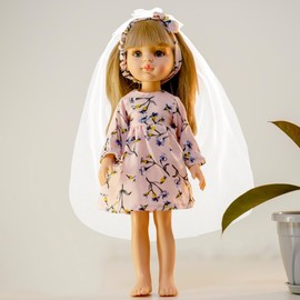 Doll Veil Wedding Head Veil - Handmade Bridal Veil Accessories for Baby Dolls - Elegant Mini Wedding Veil for Dollhouse, Party and Photography Bridal Veil Accessories