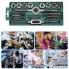Tap and Tap Tool Set, Metric M3-M12, 20-Piece Fine Thread