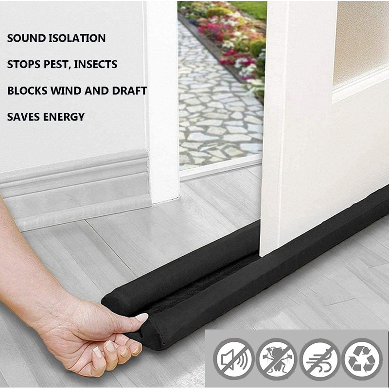 3 x MOXVIO Home Double Under Door Draught Excluder, Water