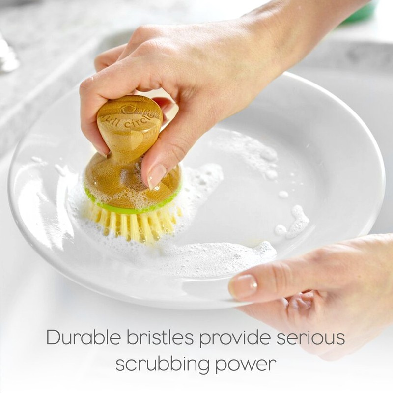 Full Circle Bubble Up Dish Brush, Green (Pack of 6)