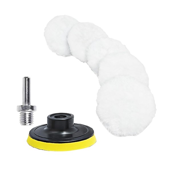 Adunsiaoto 7-Piece Car Polishing Disc Set, Car Wool Polishing Pad,