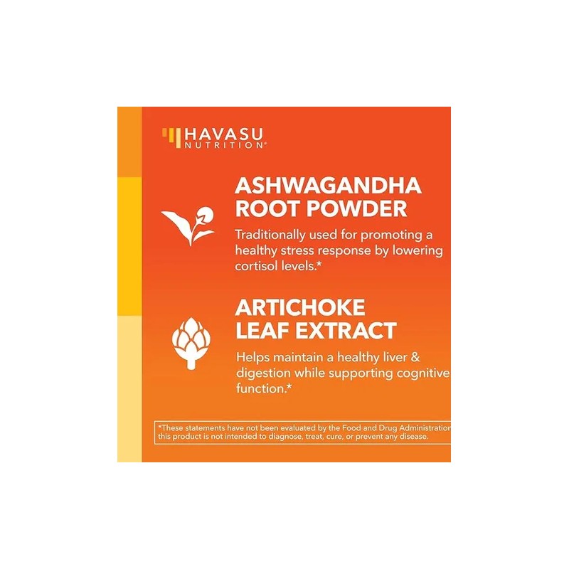 Havasu Ashwa 1000 Mg Con Alcachofa 90 Caps Sfn
