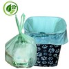 ECOBEWUS 2.6 Gallon 100% Compostable Bags Handle Tie (110 Bags)