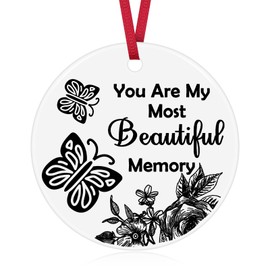 Sympathy Gifts for Loss Christmas Ornament Memorial Gifts for Loss of Dad Mom Husband Sister Ceramic Ornament Bereavement Funeral Gifts Condolences Gift Ornament for Loss Grieving Gifts