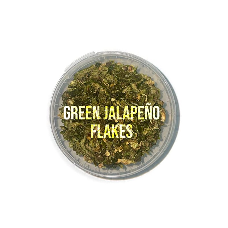 Green Jalapeno Flakes (6x6mm) - 50g