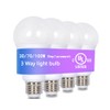 VVH 4-Pack 3 Way Bulb 30 70 100W Equivalent Light