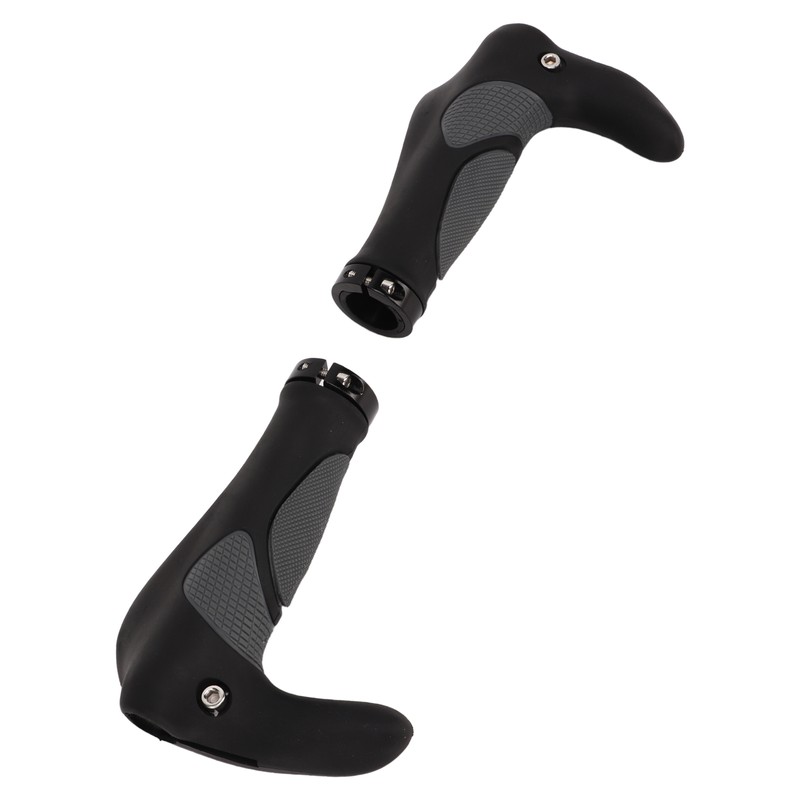 2Pcs Bike Handlebar Grips TPR Rubber Ergonomic Slip Prevention Replacement