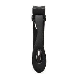 Cortaúñas portátil de acero inoxidable, cortador de uñas de los pies, diseño curvado de 180°, herramienta profesional de manicura (negro)