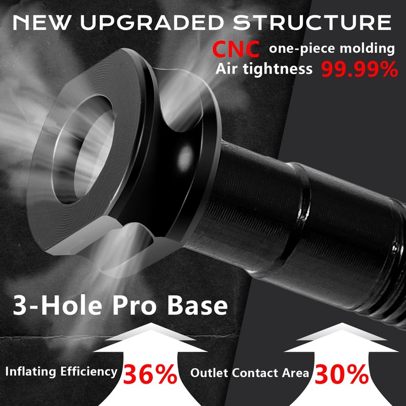 BUCKLOS Tubeless Presta Valve Stem Kit, Black, Aluminum, Universal Fit,