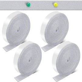 Zonon 4 Rolls 120 Inch Felt Strip with Adhesive Backing Felt Tapes Furniture Strip Rolls Self Stick Heavy Duty Polyester for Protecting Furniture and DIY Adhesive(Gray,1 Inch)