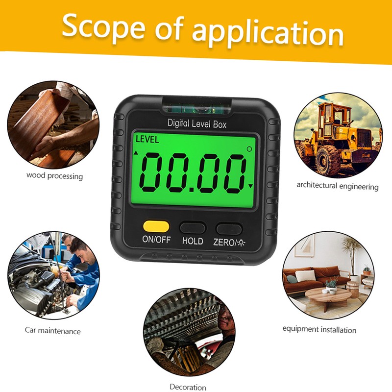 Digital Angle Finder Gauge 360 Degree Mini Digital Protractor Inclinometer