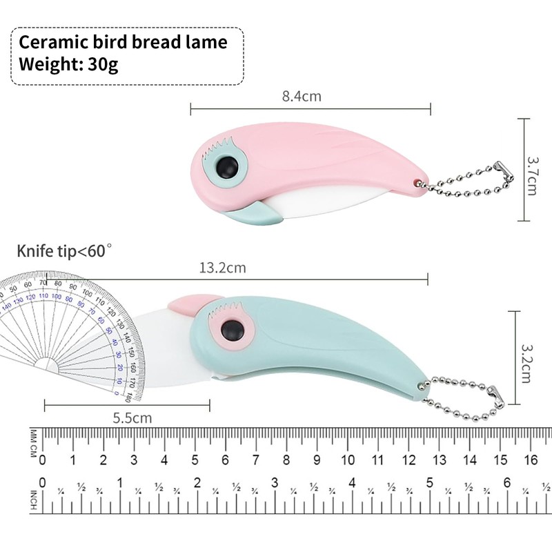 Mxlfdc Bread Lame, 2PCS Ceramic Sourdough Lame Scoring Tool, Foldable
