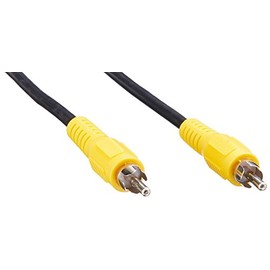 C2G Legrand RCA to RCA Video Cable, Black RCA Video Cable, Composite Cable 25ft, Male to Male Composite Video Cable, 1 Count, C2G 40455