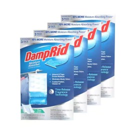 DampRid 15.4 Oz. Hanging Bag Moisture Absorber Pure Linen Scent (12-Pack)