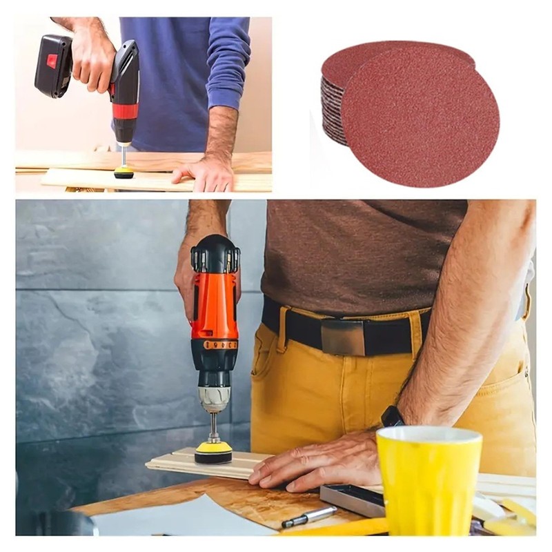 244pcs 2inch Sanding Discs Pad Kit, 50 mm Hook and