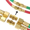 Joywayus Brass Oxygen and Acetylene Connector 9/16-18 Threads B Size