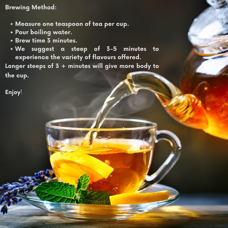 Earl Grey Grapefruit Orange Black Loose Leaf Tea Ceylon Sri