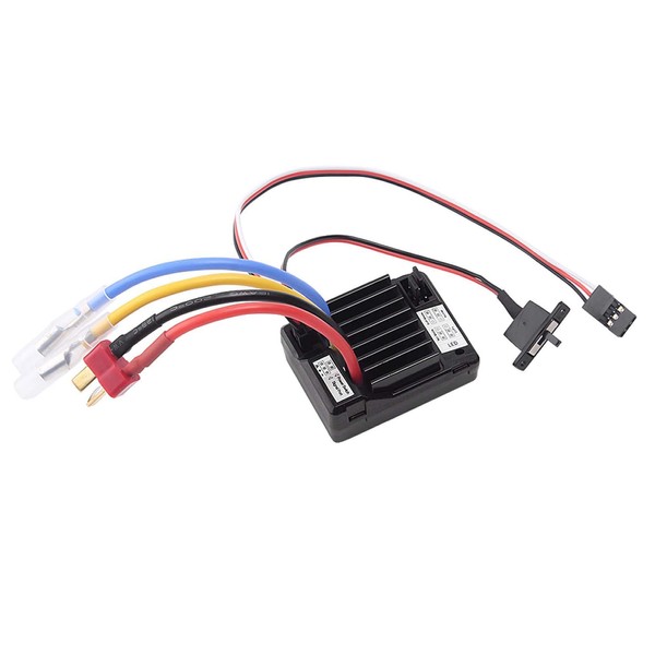 KEEDA 60A Brushed ESC Waterproof Electric Speed Controller Part for 1/10 RC Car Off-Road Truck Boat