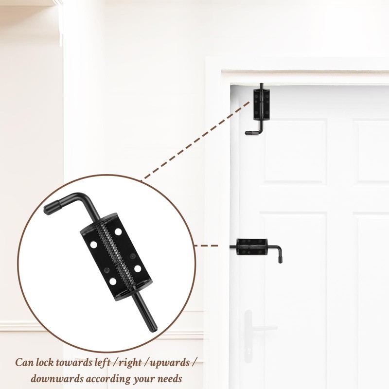 Quality Life Shed Door T-Handle Lock Latch Kit 4-3/4" Stem