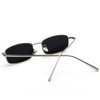 JCTAIFOO Retro Rectangle Sunglasses for Women Men Square Narrow Hip