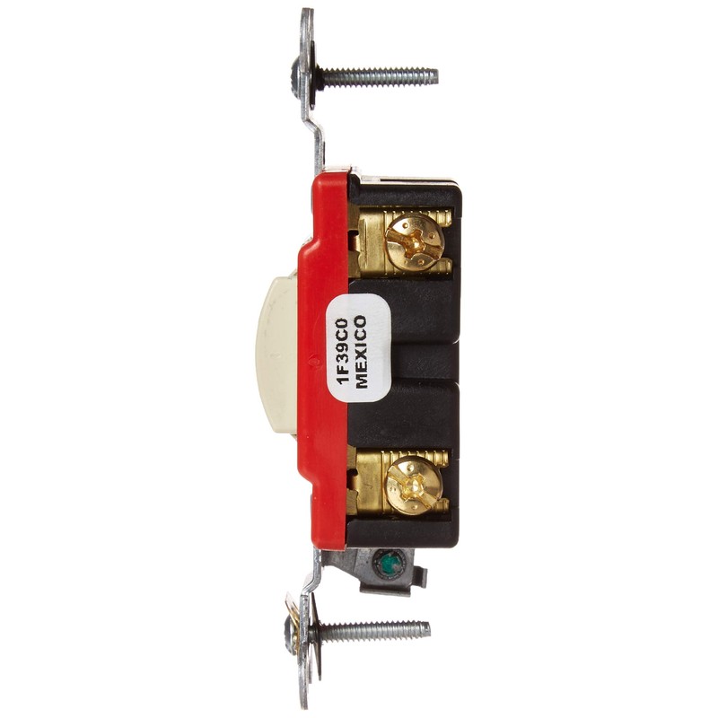 Leviton 20-Amp, 120/277-Volt, Toggle Locking Single-Pole AC Quiet Switch, Extra