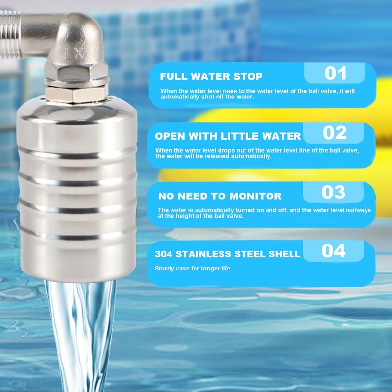 Automatic Water Level Control Valve, Stainless Steel Fully Automatic Water