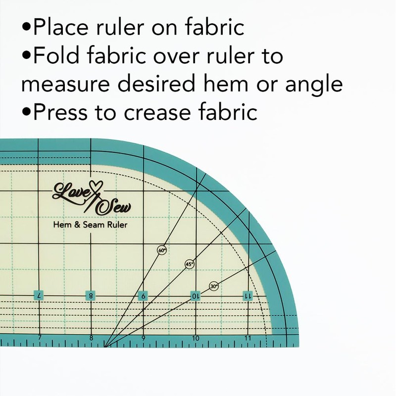 Love Sew Heat Resistant Seam and Hem Ruler