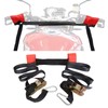 MOTO4U Motorcycle Handlebar Tie Down Straps with Ratchets and Snap