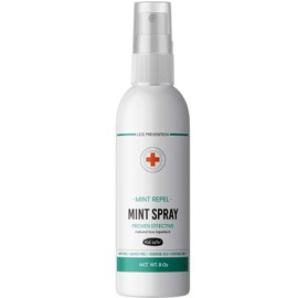 Orange Cross Lice Prevention Mint Spray - Keep Lice Away - Made with Natural Ingredients in The USA - No Parabens, Sulfates, or Synthetic Dyes *from The Lice Experts* 8oz