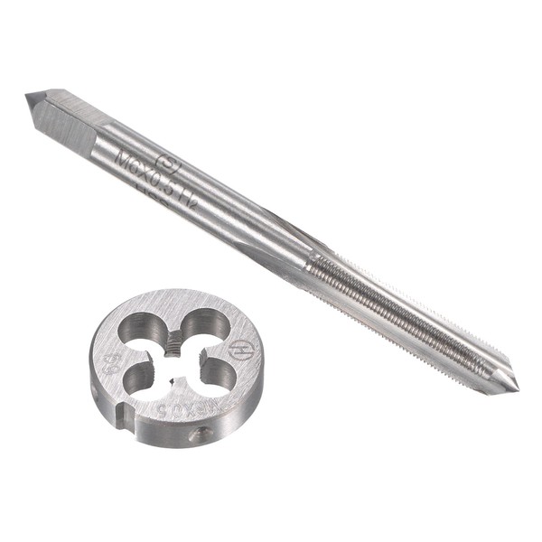uxcell M6 x 0.5mm Metric Tap and Die Set, Machine