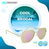 proSPORT Aviator Bifocal Sunglass Reader +1.50 Pink Flashed Mirror Gold