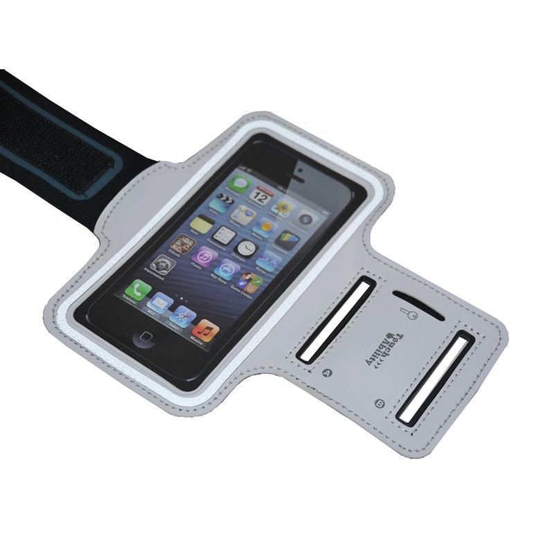 TouchAbility Universal Sports Armband For Mobile Phones (Small, White)