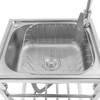 Single Basin Sink, 29.5Inch Height Kitchen Sink with Stand &