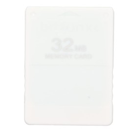 PS2 FMCB Memory Card Free McBoot V1.966 High Speed 32MB Game Memory Card for Sony Playstation2, Plug and Play Drive, Free Game Console, External (White)