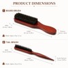 2 Pcs Boar Bristle Hair Brush, Slick Back Hair Brush