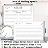 KTFNOMES 100 Count Recipe Cards, Recipe Cards 4x6 Rustic White,