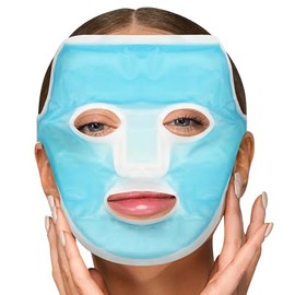 Paquete de hielo facial de Accurate Manufacturing, Paquete de 1, Azul