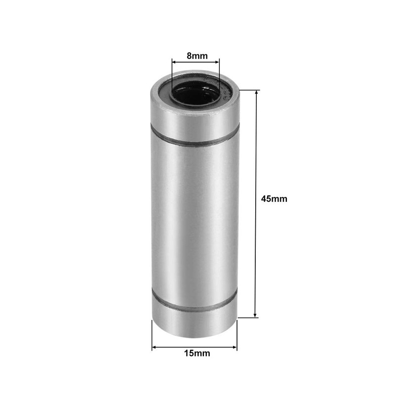 sourcing map LM8UU Extra Long Linear Ball Bearings, 8mm Bore