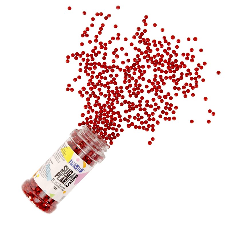 PME Sugar Pearls Red 100 g