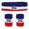 Striped Sweatband Set - Dominican Republic Sport Sweat Band and