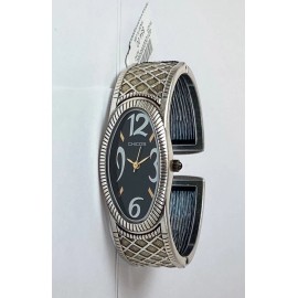 Chico's Women's Antique Plated Two-Tone Bangle Watch CH-917. Mint