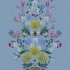 Joules Perfect Pollinators Haze Blue Wallpaper